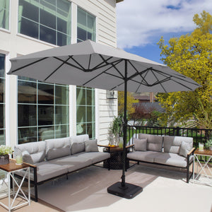 4m Large Double-Sided Garden Parasol