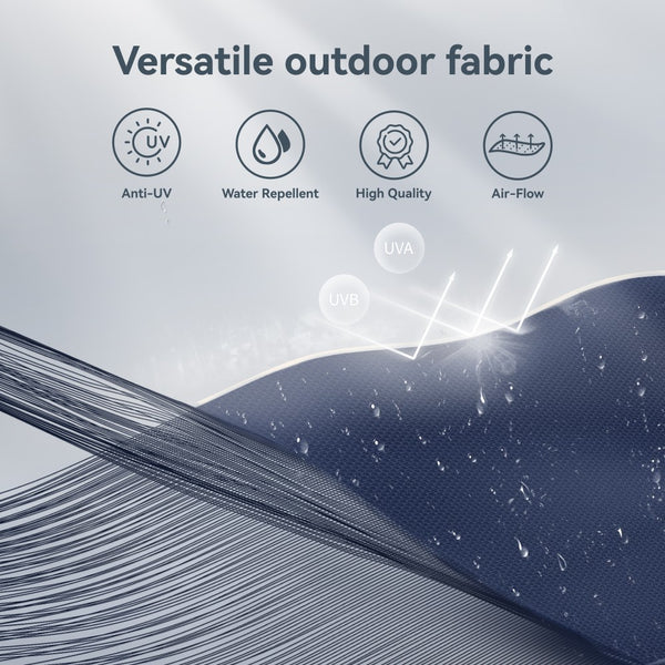 3m Solar 3 Tier Auto-tilt Patio Vented Umbrella with LED Lights