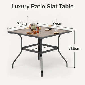 Outdoor Dining Sets 4 Seater Metal Garden Table and Chairs Set