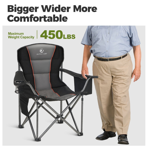 Thickened Folding Camping Chair with Armrests