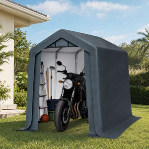 Waterproof portable carport storage tent for rear garden motorbike and outdoor gear storage