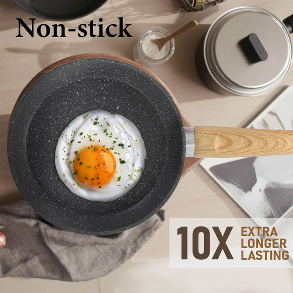 12 Pieces Granite-Coating Nonstick Induction Cookware Set