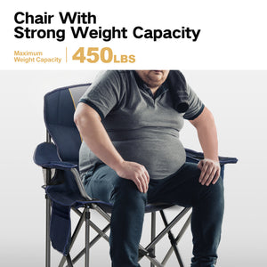 Thickened Folding Camping Chair with Armrests