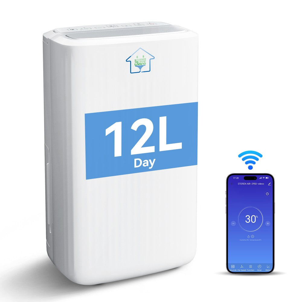 12L Home Dehumidifier with Dry Mode and Smart Humidity Control