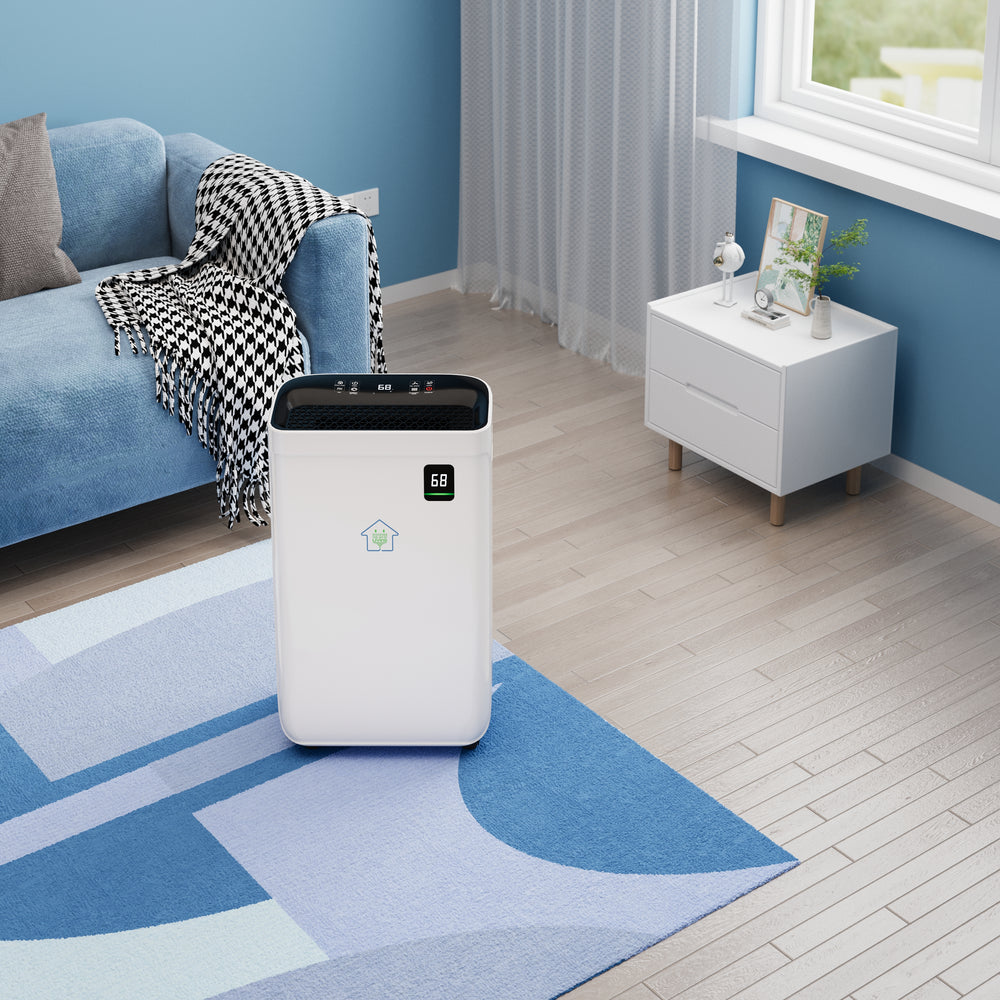 Smart Dehumidifier for Large Rooms with Drying Mode and Humidity Control