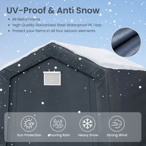 Multi-Sized PE Carport and Storage Tent