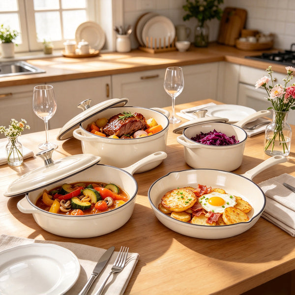 7-Piece Enameled Cast Iron Cookware Set