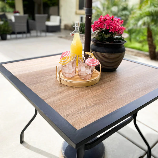 Outdoor Dining Sets 4 Seater Metal Garden Table and Chairs Set