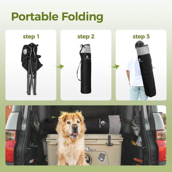 Thickened Folding Camping Chair with Armrests