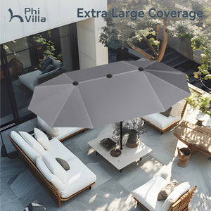 4m Large Double-Sided Garden Parasol