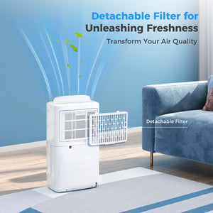 12L Home Dehumidifier with Dry Mode and Smart Humidity Control
