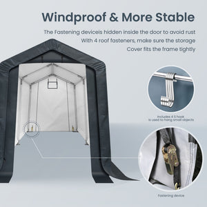 Multi-Sized PE Carport and Storage Tent