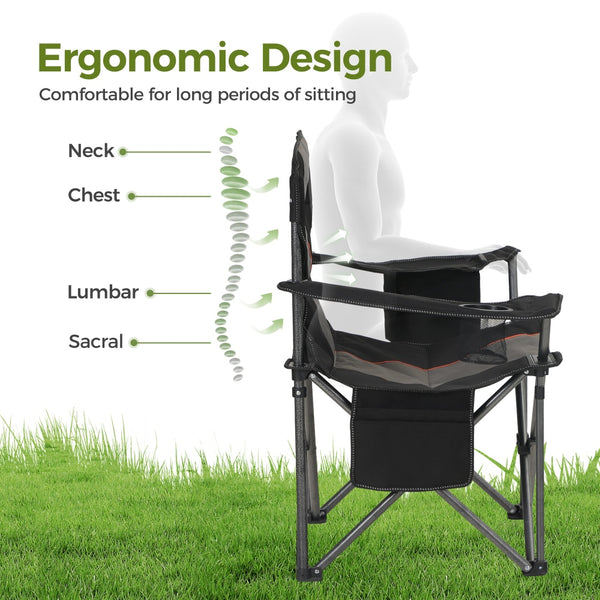 Thickened Folding Camping Chair with Armrests