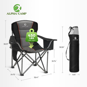 Thickened Folding Camping Chair with Armrests