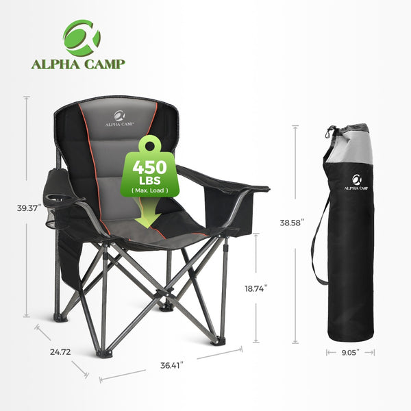 Thickened Folding Camping Chair with Armrests