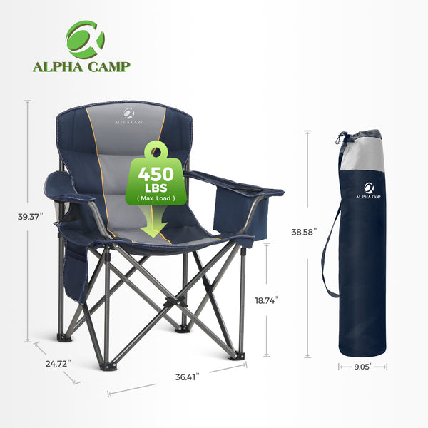 Thickened Folding Camping Chair with Armrests