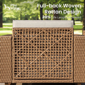 Catalina 6-Seater Modern Patio Sectional Rattan Sofa Set
