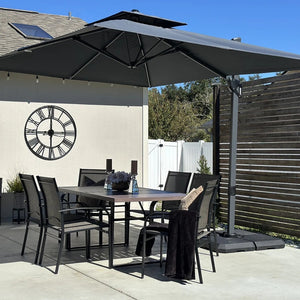 2.75 x 3.65m Cantilever Garden Parasol