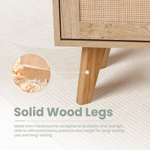 Natural Rattan Storage Cabinet and Chest of Drawers