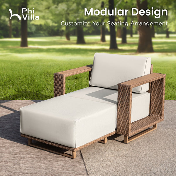 Catalina 4-Seater Modern Rattan Outdoor Sofa Set