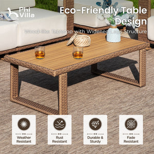 Catalina Garden Wicker Coffee Table