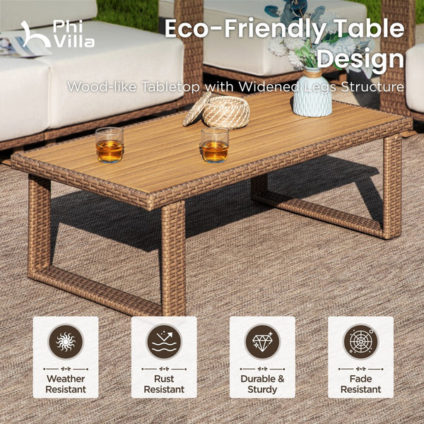 Catalina Garden Wicker Coffee Table