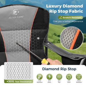Thickened Folding Camping Chair with Armrests