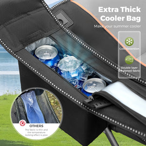 Thickened Folding Camping Chair with Armrests