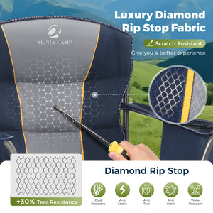 Thickened Folding Camping Chair with Armrests