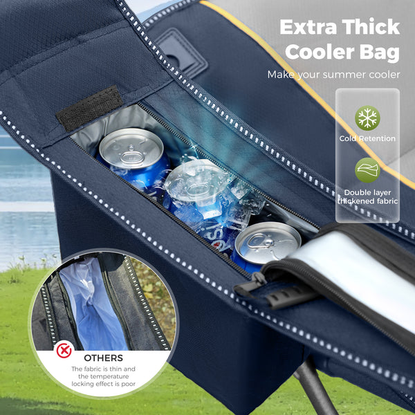 Thickened Folding Camping Chair with Armrests