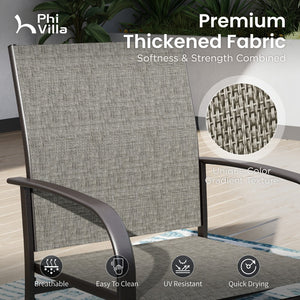 Lightweight Textilene Garden Dining Chairs 4PC