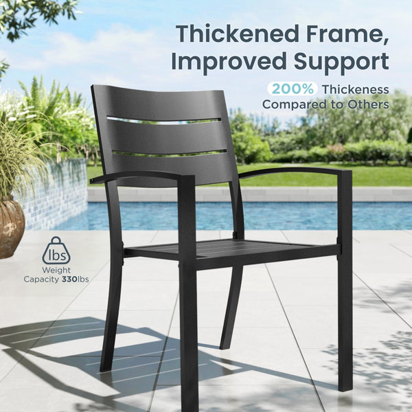 Veranda 4-Seater Outdoor Dining Set with Square Table