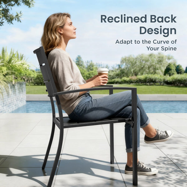 Veranda 4-Seater Outdoor Dining Set with Square Table
