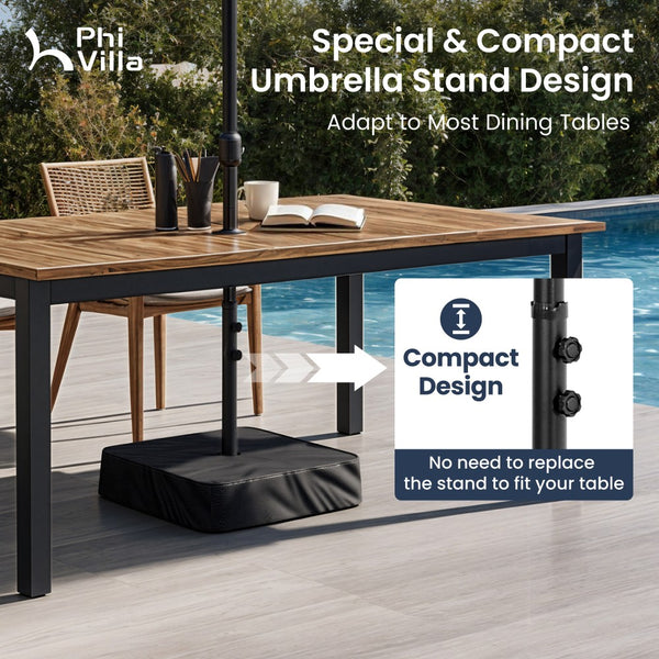 4.5m Double-Sided Patio Extra Large Twin Umbrella with Base