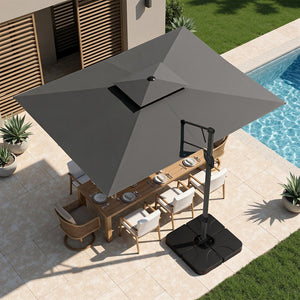 2.75 x 3.65m Cantilever Garden Parasol