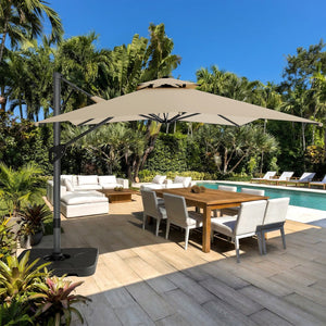 2.75 x 3.65m Cantilever Garden Parasol