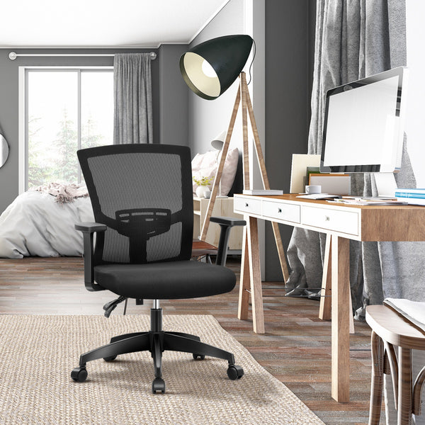 Ergonomic Mesh Office Desk Chair with Lumbar Support and Adjustable Armrests