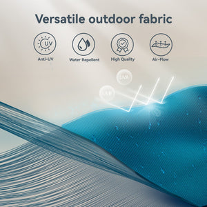 3m 3 Tier Auto-tilt Patio Umbrella Outdoor Double Vented Umbrella