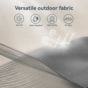 3m 3 Tier Auto-tilt Patio Umbrella Outdoor Double Vented Umbrella