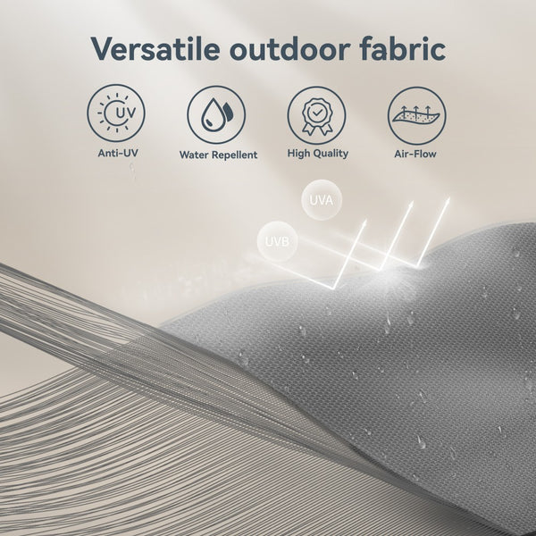 3m 3 Tier Auto-tilt Patio Umbrella Outdoor Double Vented Umbrella