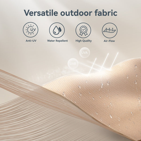 3m 3 Tier Auto-tilt Patio Umbrella Outdoor Double Vented Umbrella