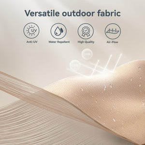 3m 3 Tier Auto-tilt Patio Umbrella Outdoor Double Vented Umbrella