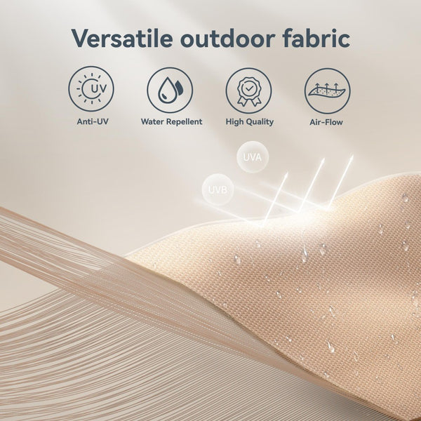 3m 3 Tier Auto-tilt Patio Umbrella Outdoor Double Vented Umbrella