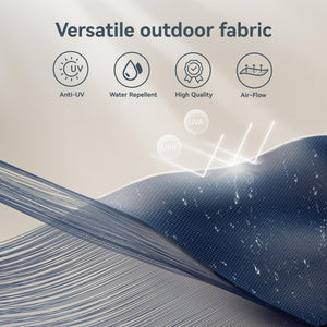 3m 3 Tier Auto-tilt Patio Umbrella Outdoor Double Vented Umbrella