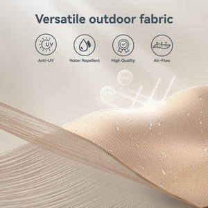 3m Solar 3 Tier Auto-tilt Patio Vented Umbrella with LED Lights