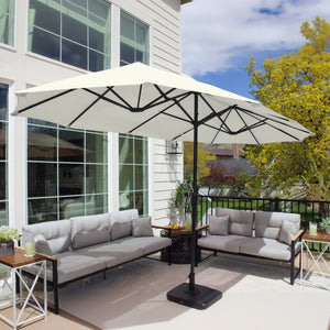 4m Large Double-Sided Garden Parasol