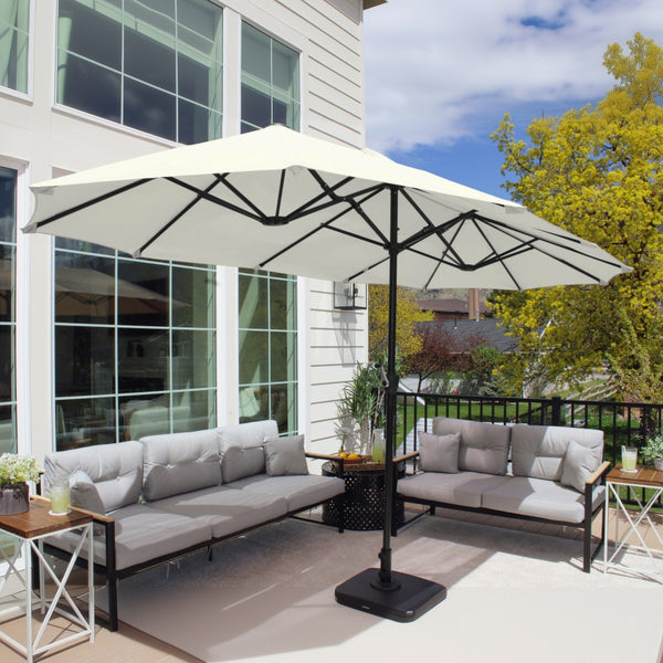 4m Large Double-Sided Garden Parasol