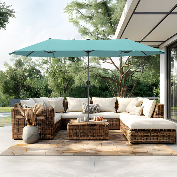 4m Large Double-Sided Garden Parasol