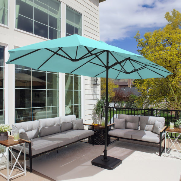4m Large Double-Sided Garden Parasol