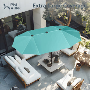 4m Large Double-Sided Garden Parasol